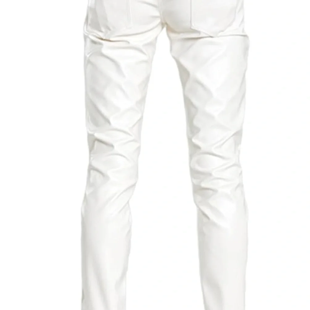 Men’s shiny wet faux leather pants. - Picture 2 of 5